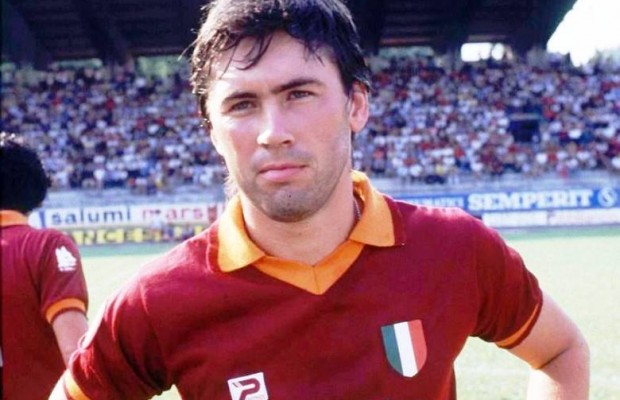 Ancelotti playing with Roma