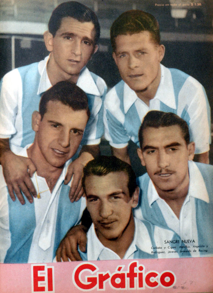 Corbatta, Cignn, Maschio, Angelillo i Rodríguez (Racing)